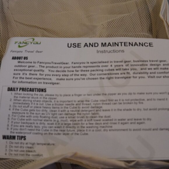 New Set of Fancy You Travel, packing cubes NIB 7pc. Set - Picture 6 of 10